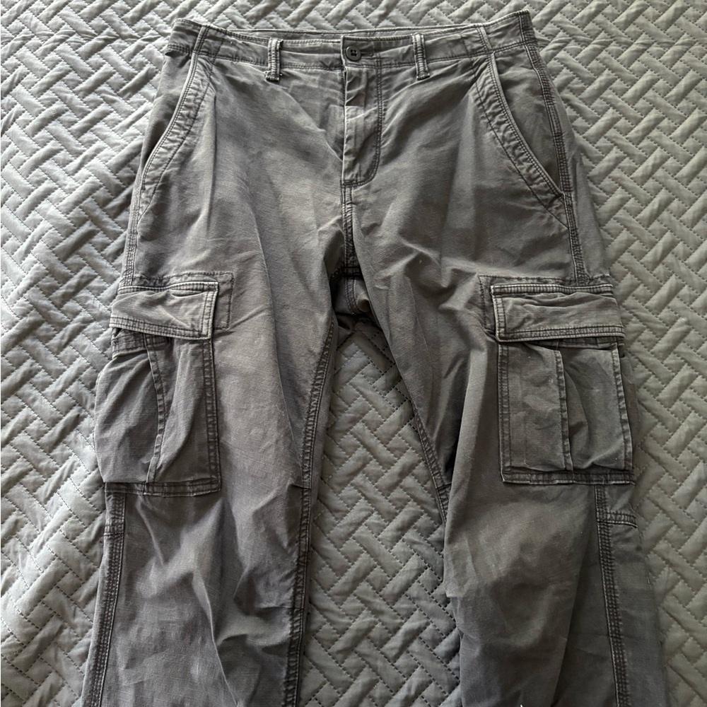 GAP Gray Cargo Pants with Utility Design